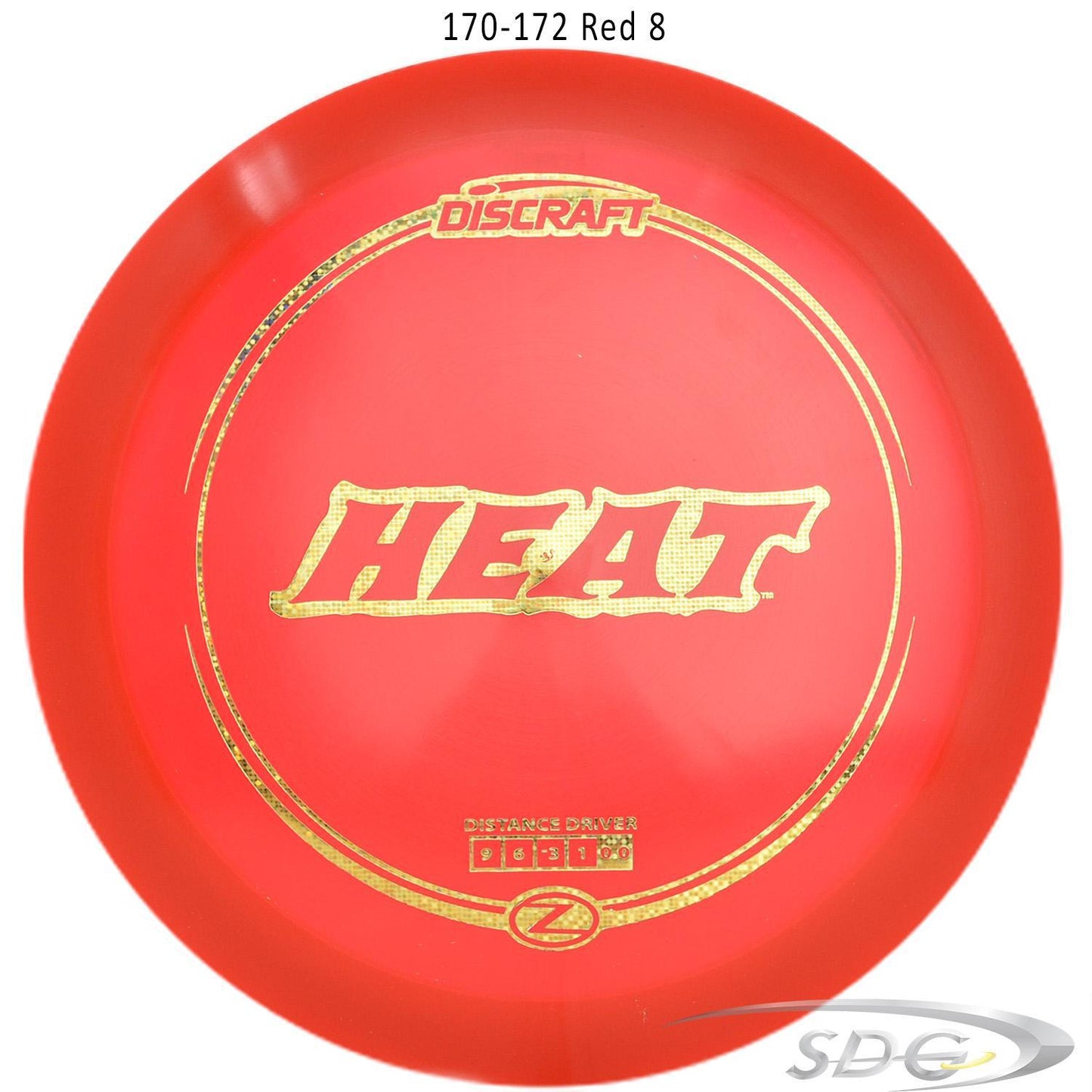 discraft-z-line-heat-disc-golf-distance-driver 170-172 Red 8
