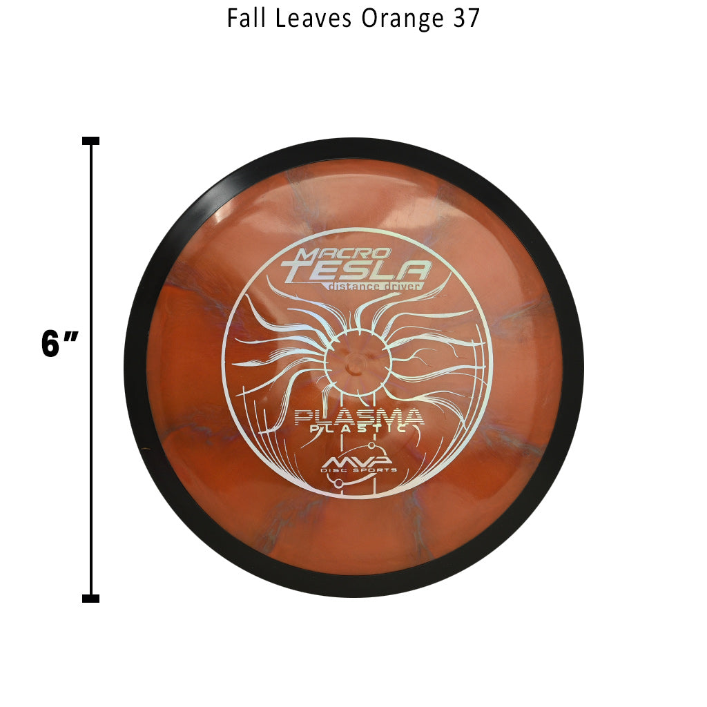 mvp-plasma-tesla-macro-disc-golf-mini-marker Fall Leaves Orange 37 