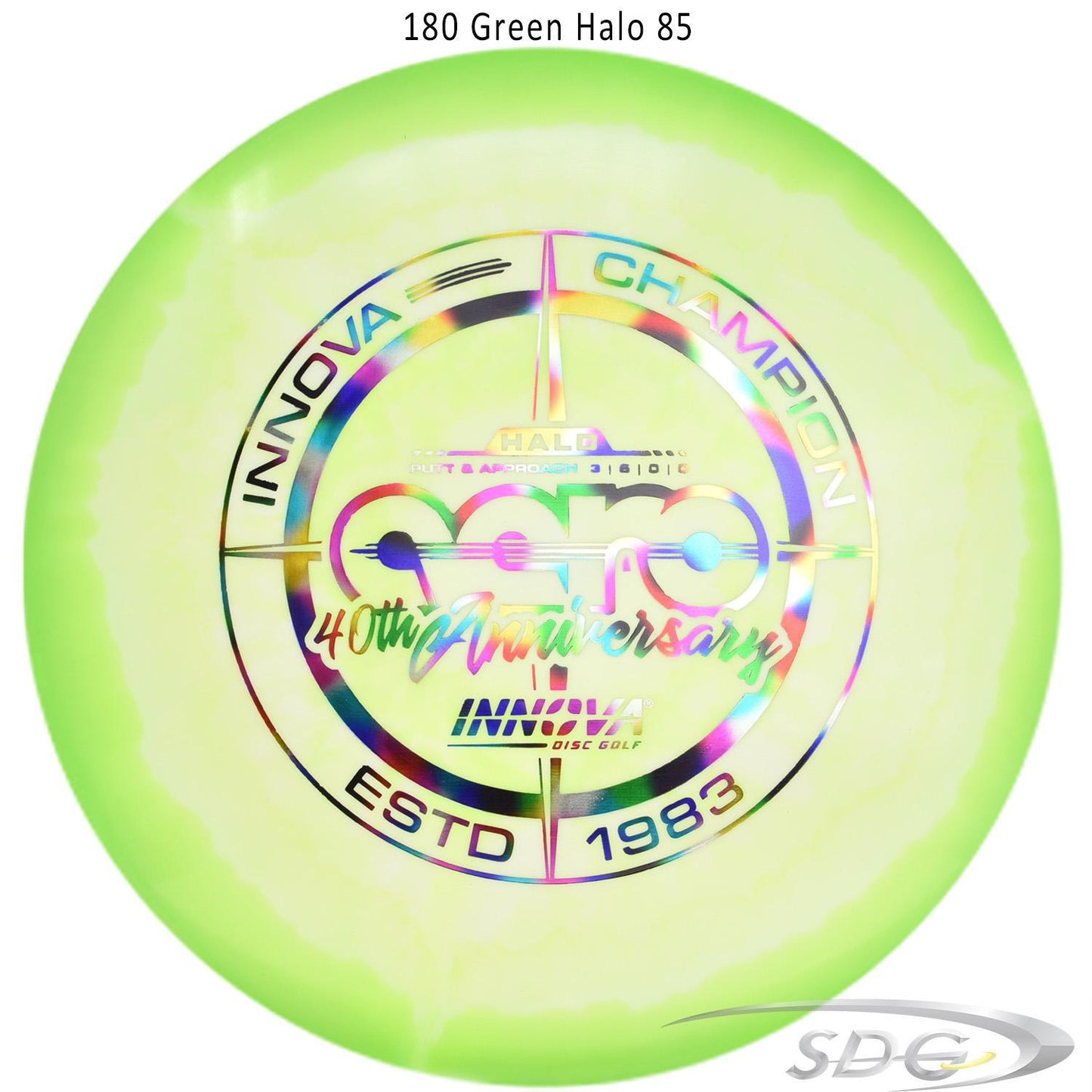innova-halo-star-aero-40th-anniversary-le-disc-golf-putter 180 Green Halo 85 
