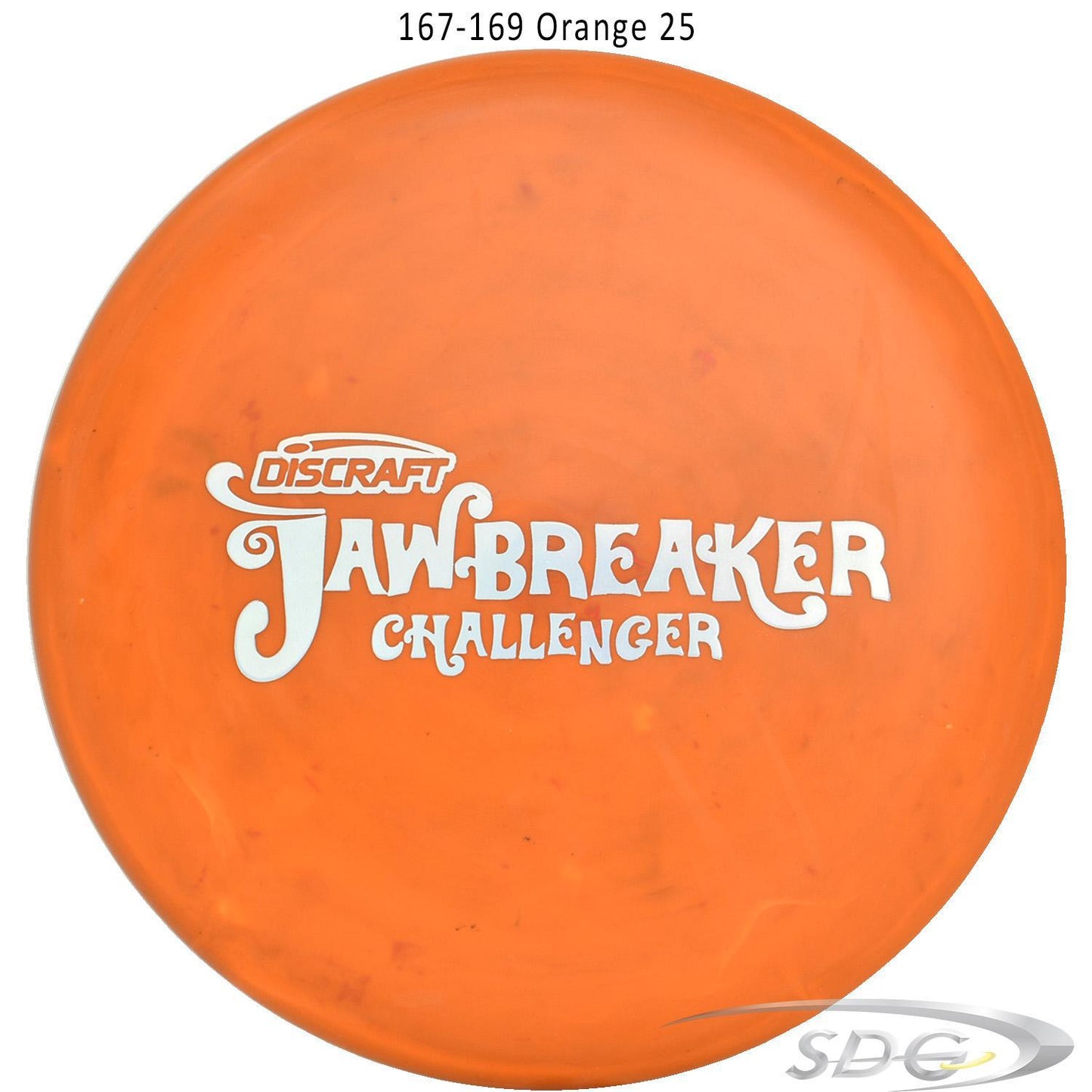 discraft-jawbreaker-challenger-disc-golf-putter 167-169 Orange 25