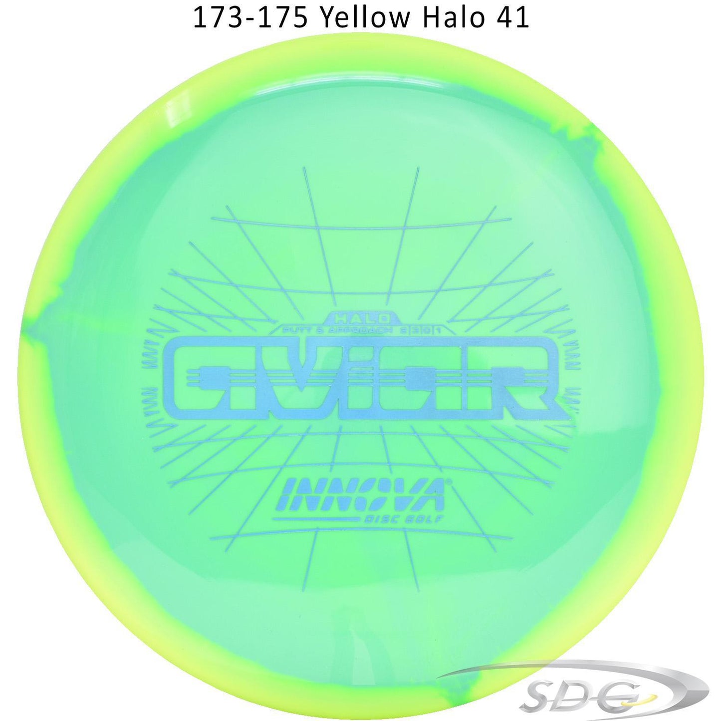innova-halo-star-aviar-disc-golf-putter 173-175 Yellow Halo 41 
