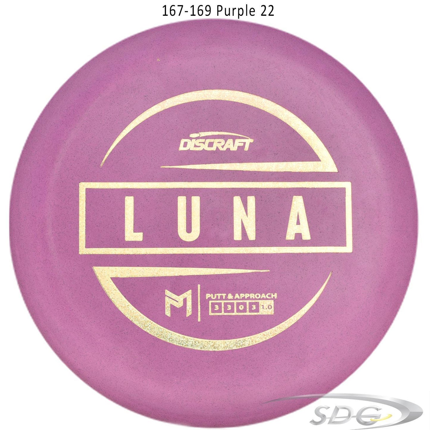 discraft-jawbreaker-rubber-blend-luna-paul-mcbeth-signature-disc-golf-putter 167-169 Purple 22
