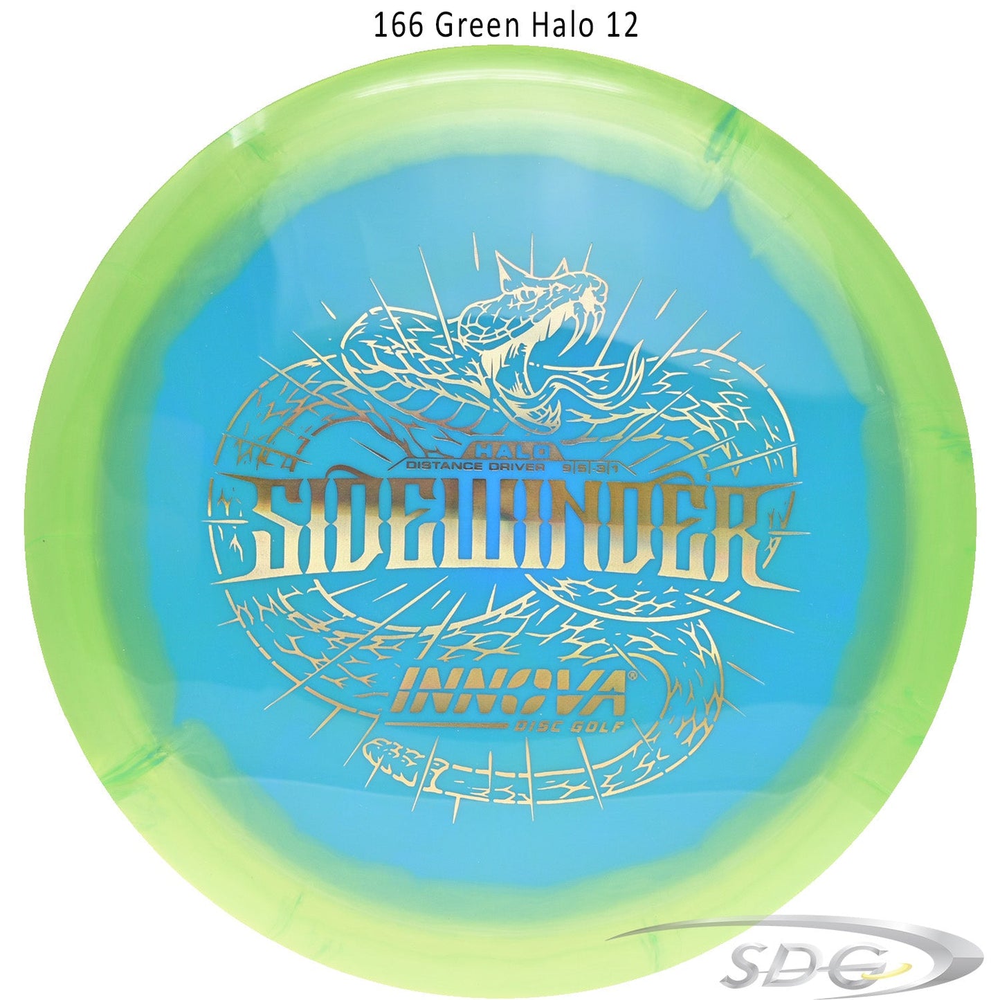 innova-halo-star-sidewinder-disc-golf-distance-driver 166 Green Halo 12 