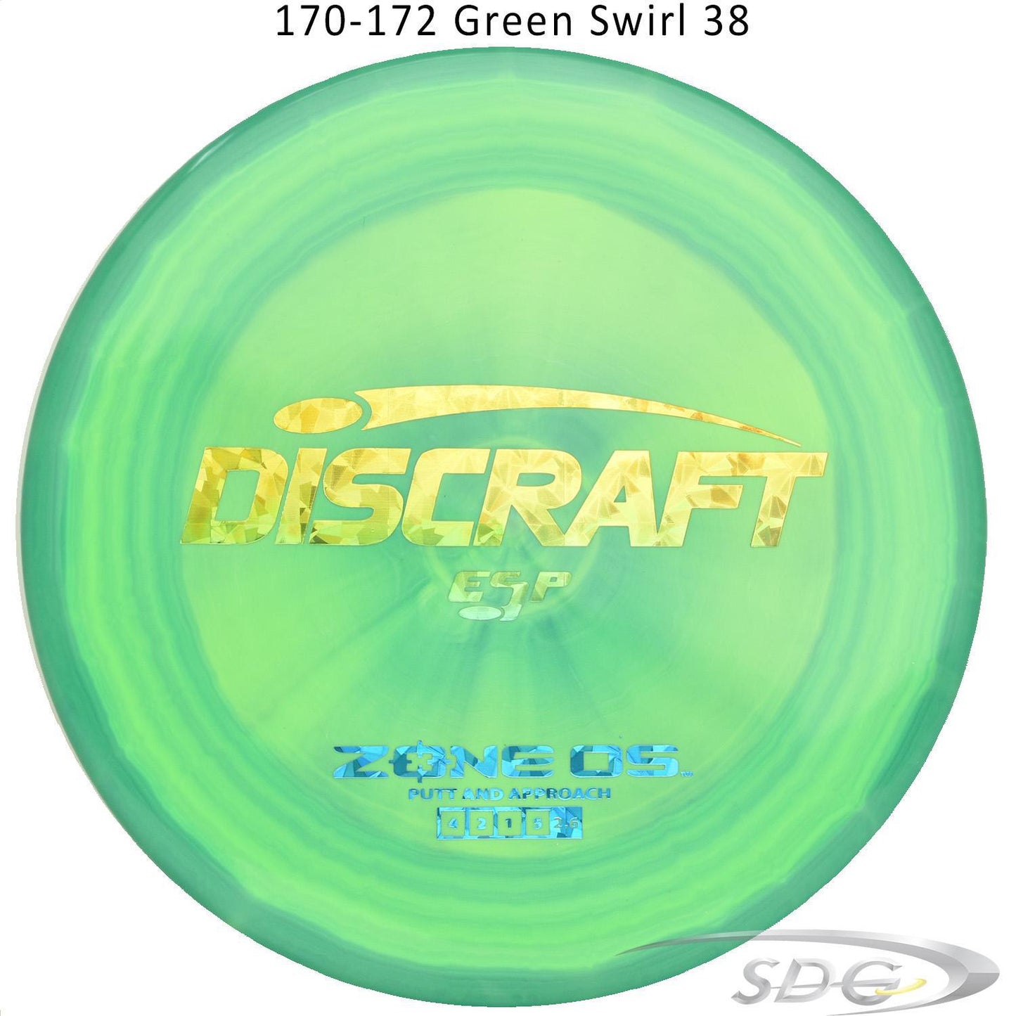 discraft-esp-zone-os-disc-golf-putter 170-172 Green Swirl 38