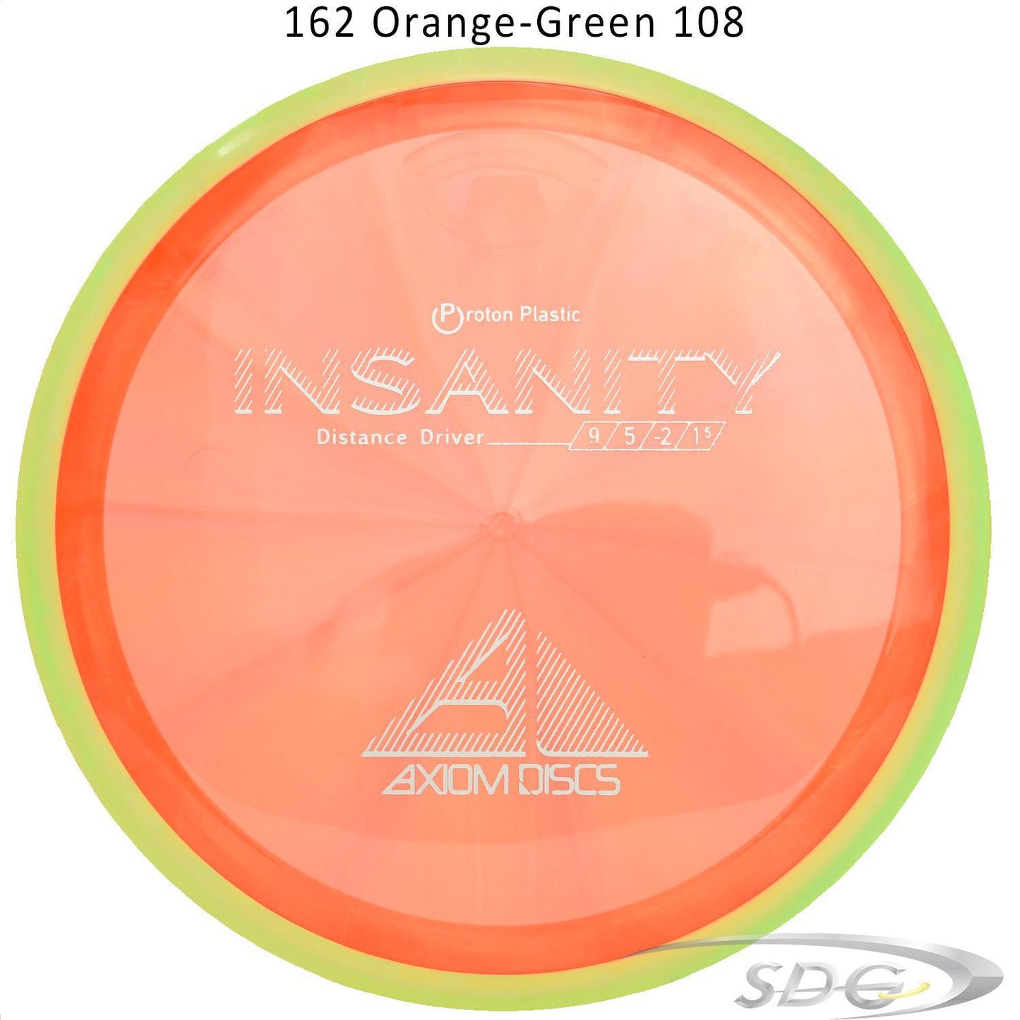 axiom-proton-insanity-disc-golf-distance-driver 162 Orange-Green 108