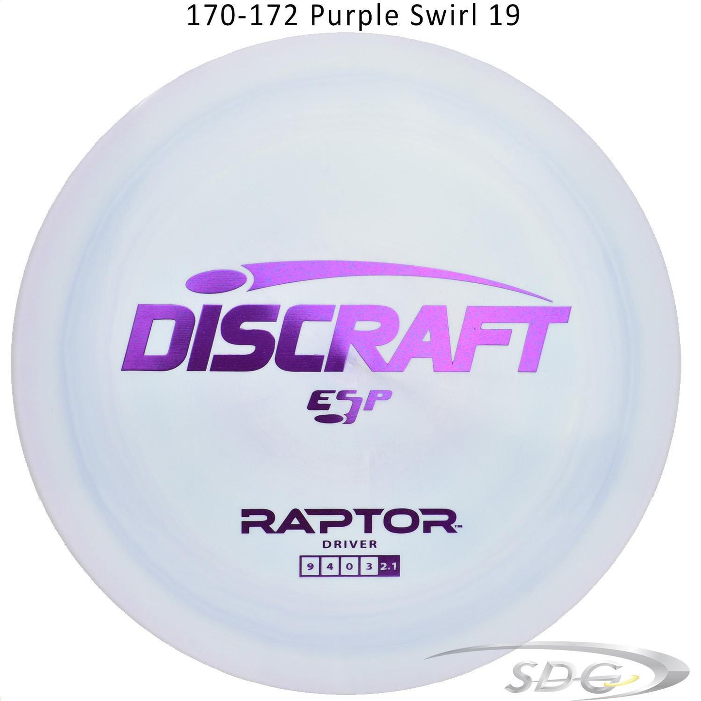 discraft-esp-raptor-disc-golf-distance-driver 170-172 Purple Swirl 19