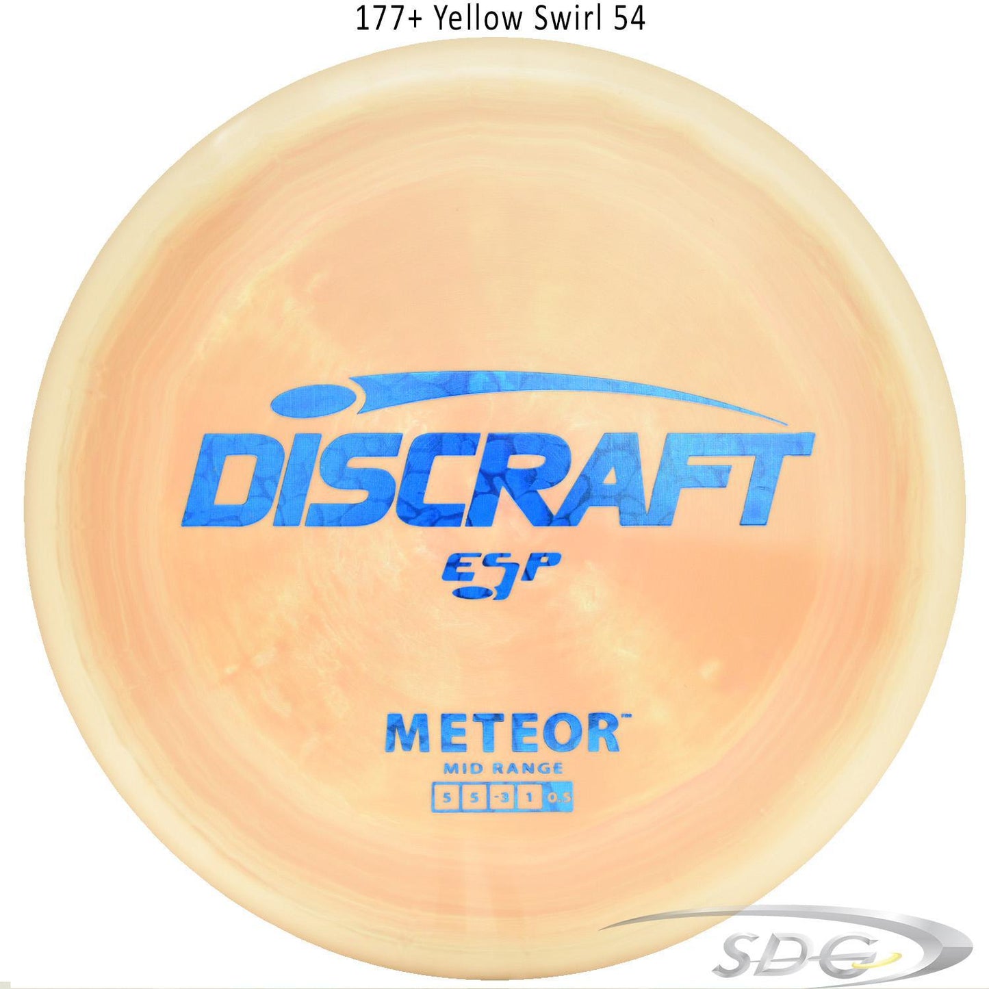 discraft-esp-meteor-disc-golf-mid-range 177+ Yellow Swirl 54