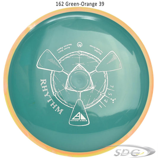 axiom-neutron-rhythm-disc-golf-fairway-driver 162 Green-Orange 39