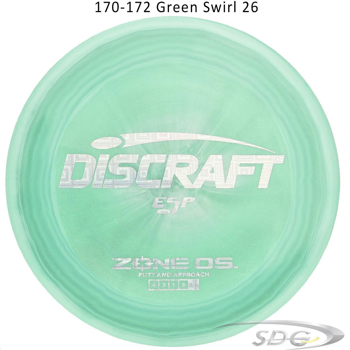 discraft-esp-zone-os-disc-golf-putter 170-172 Green Swirl 26