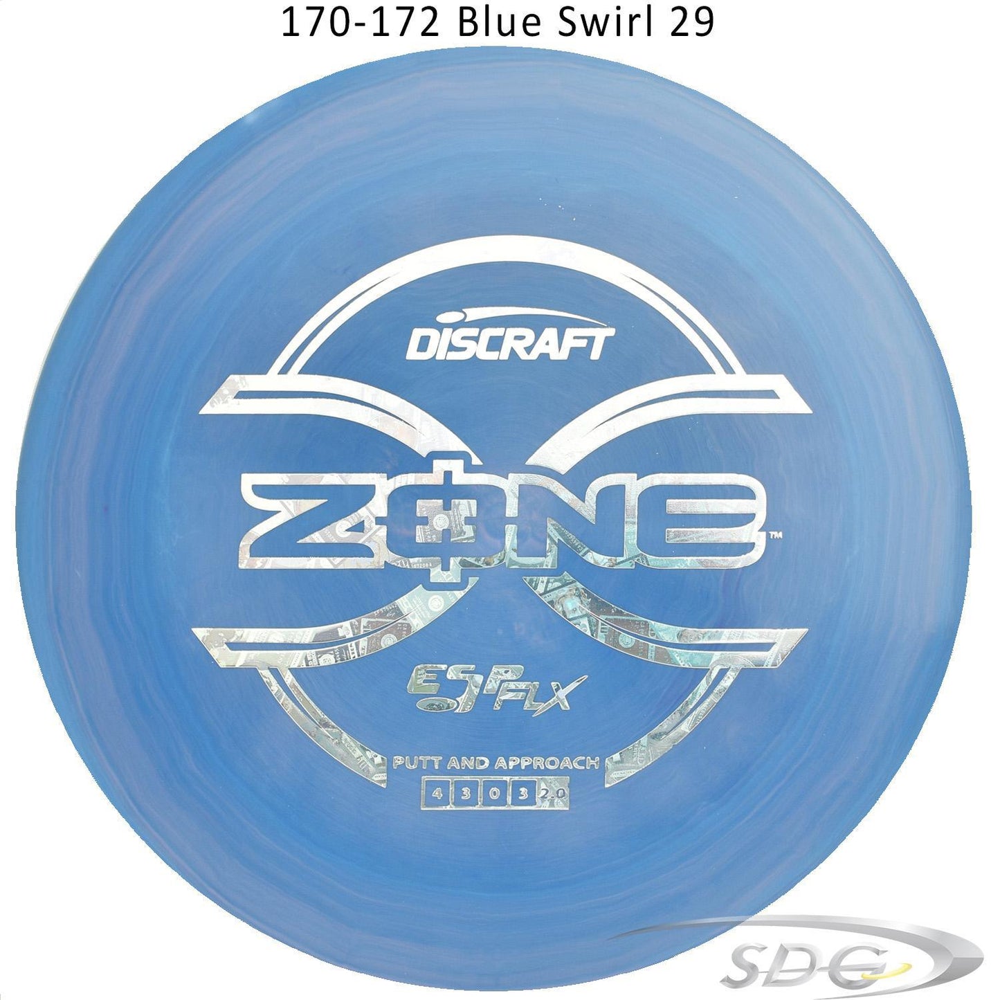 discraft-esp-flx-zone-disc-golf-putter 170-172 Blue Swirl 29