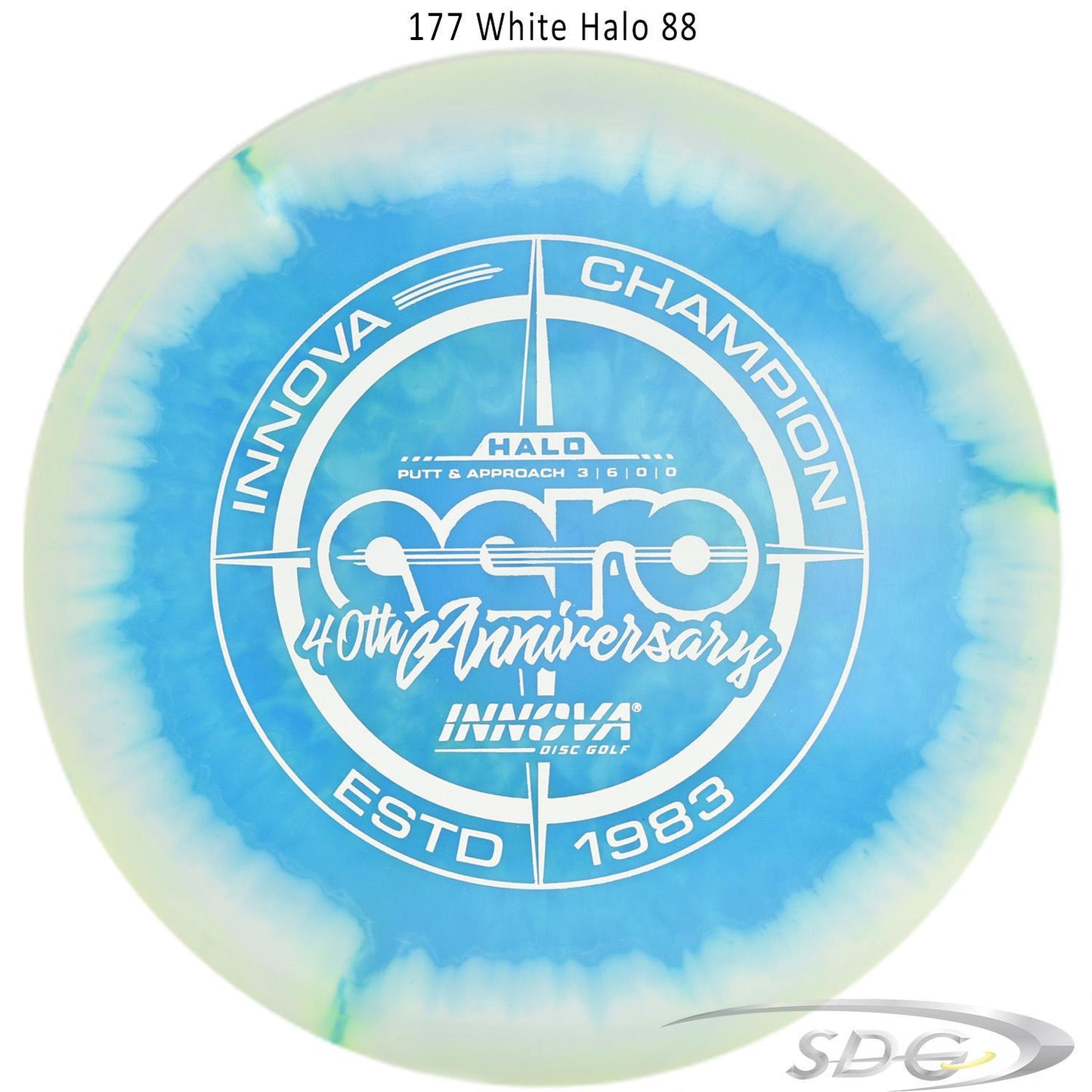 innova-halo-star-aero-40th-anniversary-le-disc-golf-putter 177 White Halo 88 