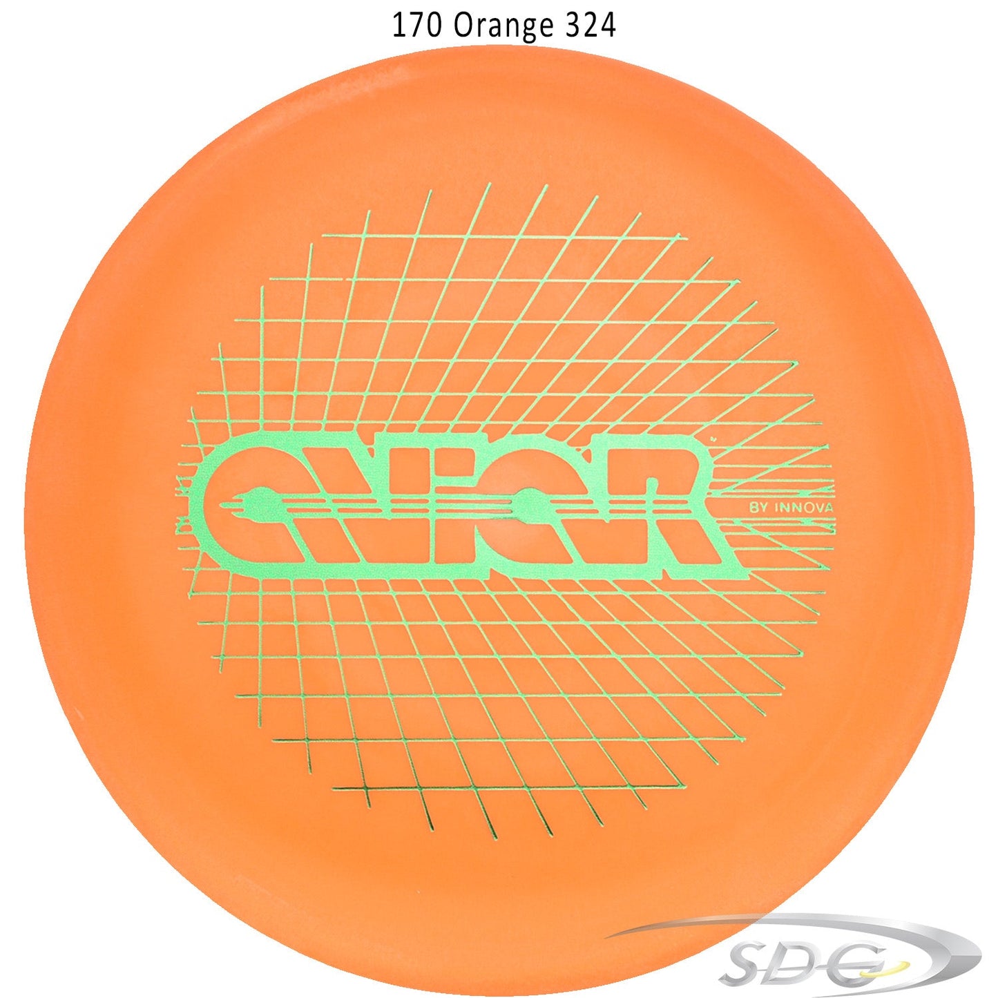 innova-dx-aviar-classic-grid-stamp-disc-golf-putter 170 Orange 324 