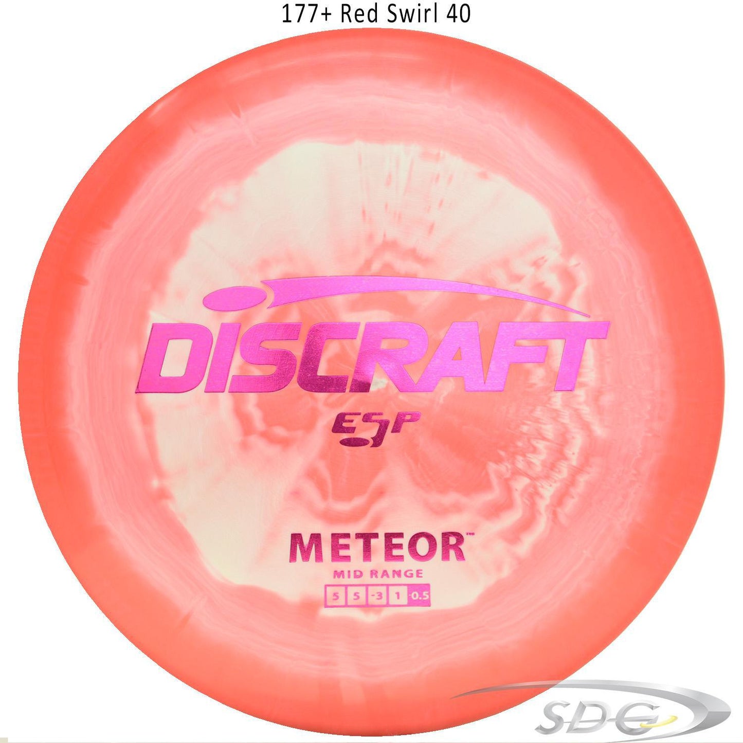 discraft-esp-meteor-disc-golf-mid-range 177+ Red Swirl 40