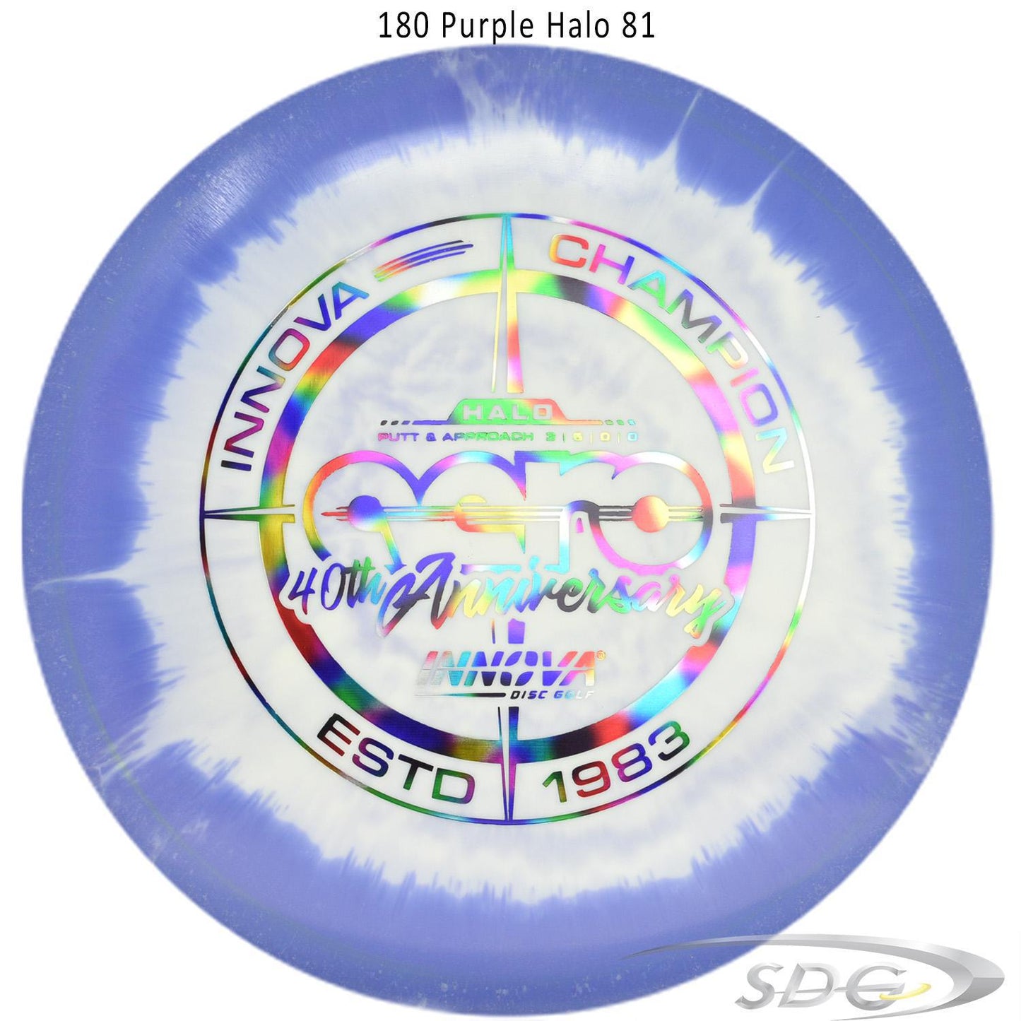 innova-halo-star-aero-40th-anniversary-le-disc-golf-putter 180 Purple Halo 81 