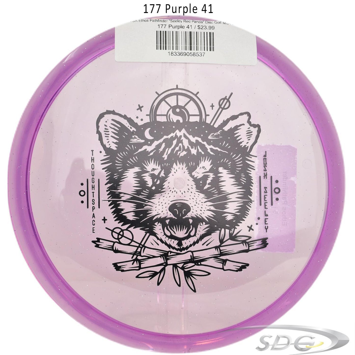 tsa-ethos-pathfinder-seeley-red-panda-disc-golf-mid-range 177 Purple 41 