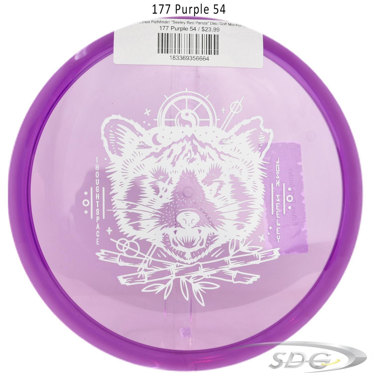 tsa-ethos-pathfinder-seeley-red-panda-disc-golf-mid-range 177 Purple 54 