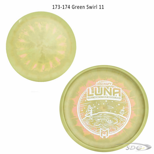 discraft-esp-luna-bottom-stamp-2023-paul-mcbeth-tour-series-disc-golf-putter 173-174 Green Swirl 11
