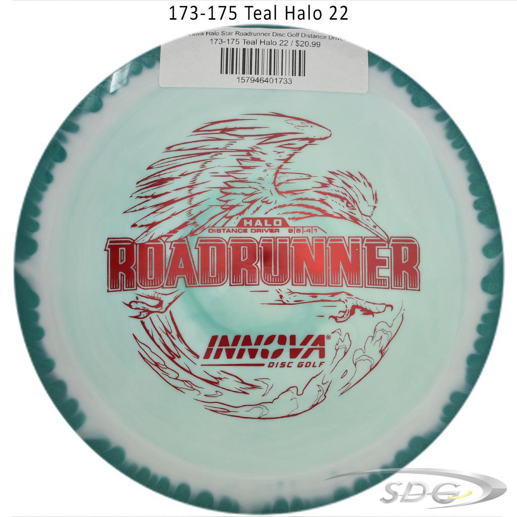 innova-halo-star-roadrunner-disc-golf-distance-driver 173-175 Teal Halo 22 