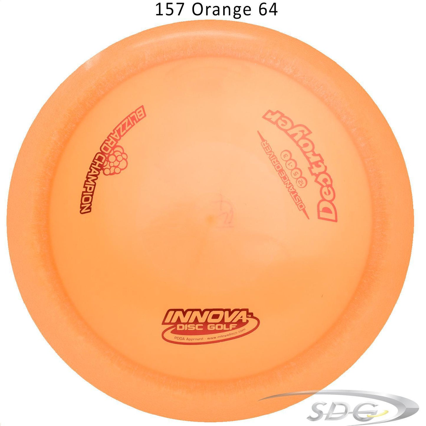innova-blizzard-champion-destroyer-disc-golf-distance-driver 157 Orange 64