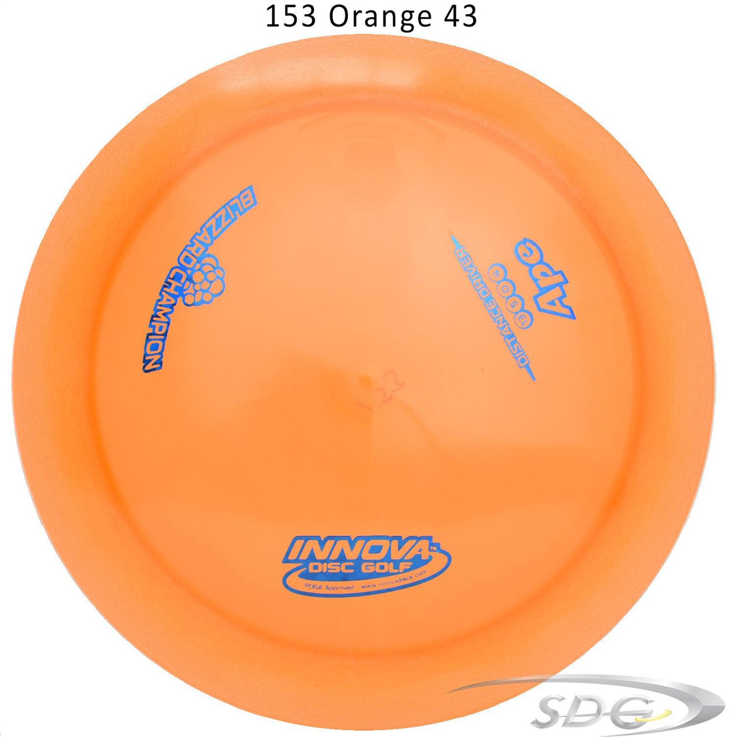 innova-blizzard-champion-ape-disc-golf-distance-driver 153 Orange 43