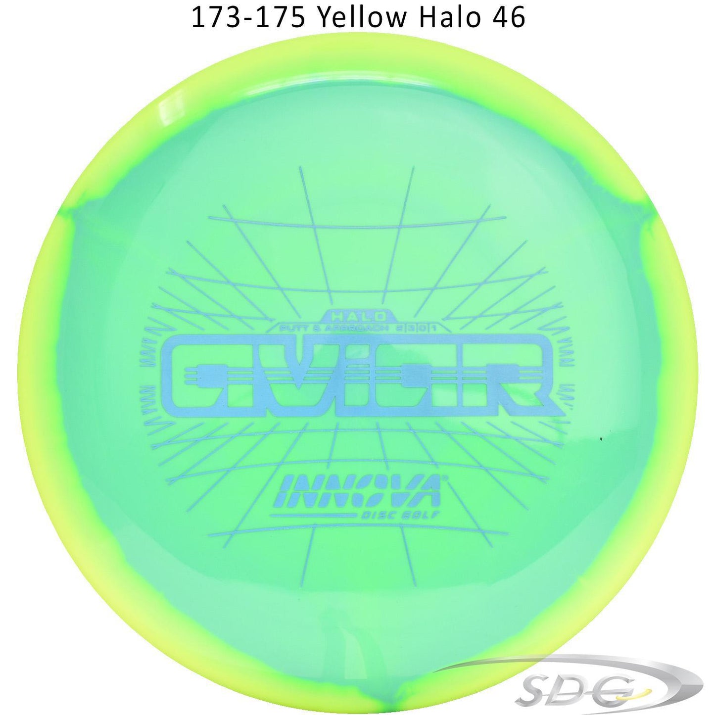 innova-halo-star-aviar-disc-golf-putter 173-175 Yellow Halo 46 