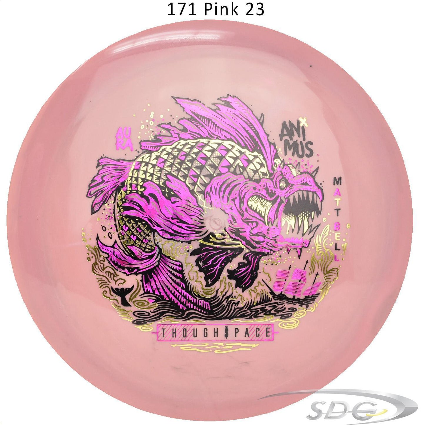 tsa-aura-animus-matt-bell-signature-series-disc-golf-distance-driver 171 Pink 23 
