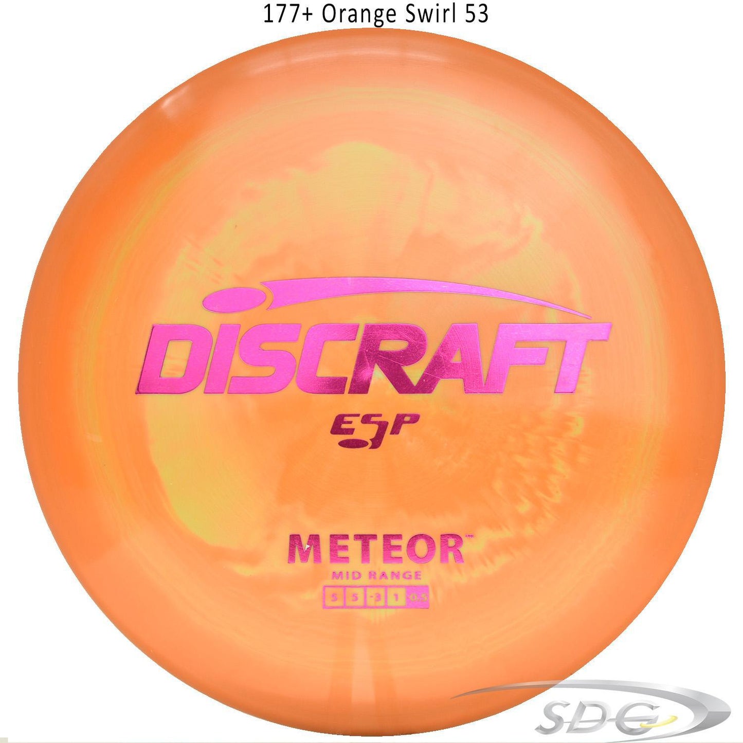 discraft-esp-meteor-disc-golf-mid-range 177+ Orange Swirl 53