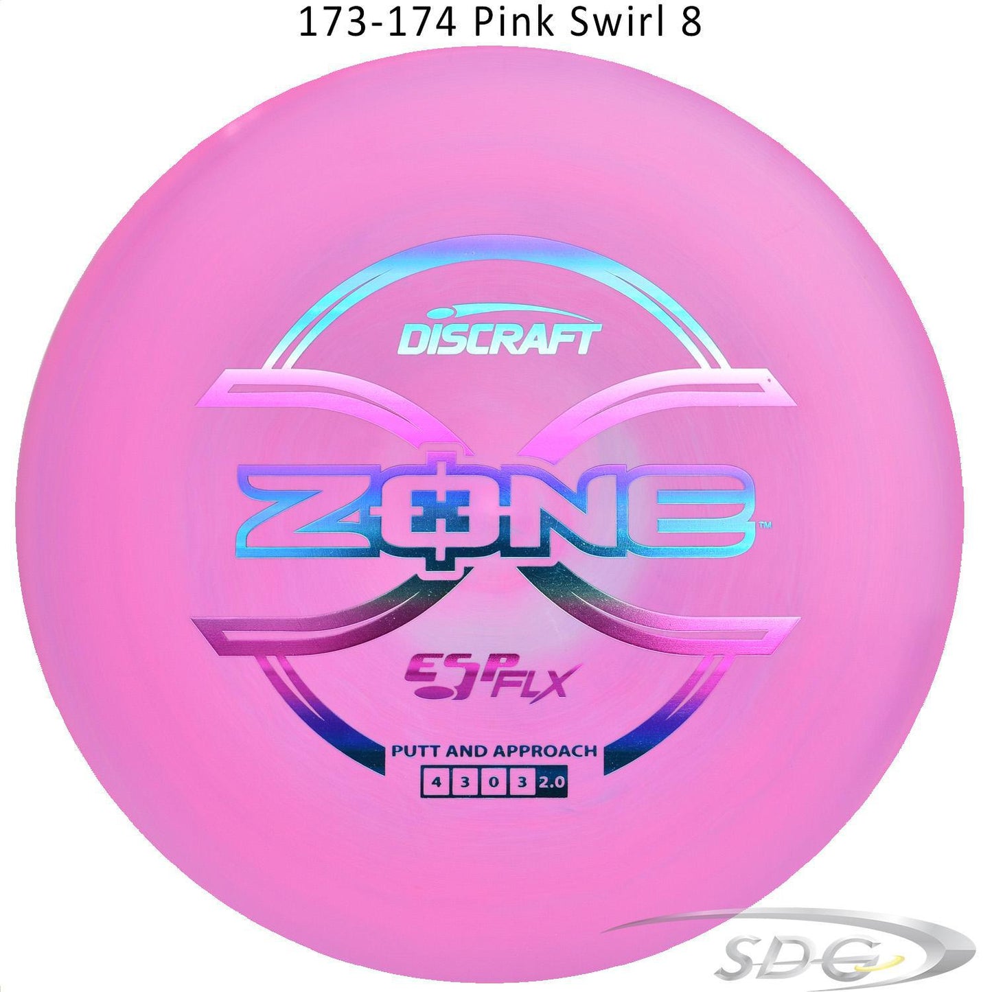 discraft-esp-flx-zone-disc-golf-putter 173-174 Pink Swirl 8