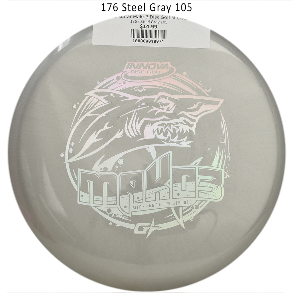 innova-gstar-mako3-disc-golf-mid-range 176 Steel Gray 105 