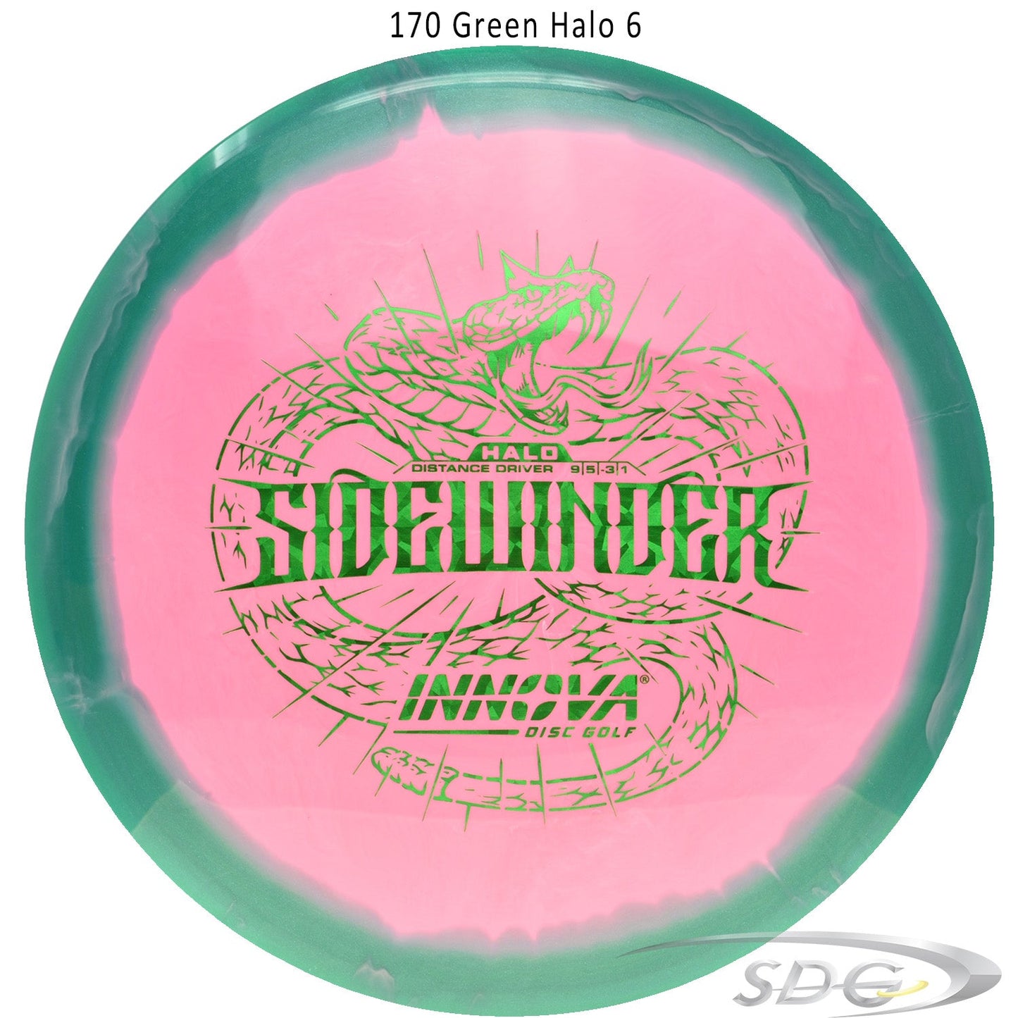 innova-halo-star-sidewinder-disc-golf-distance-driver 170 Green Halo 6 