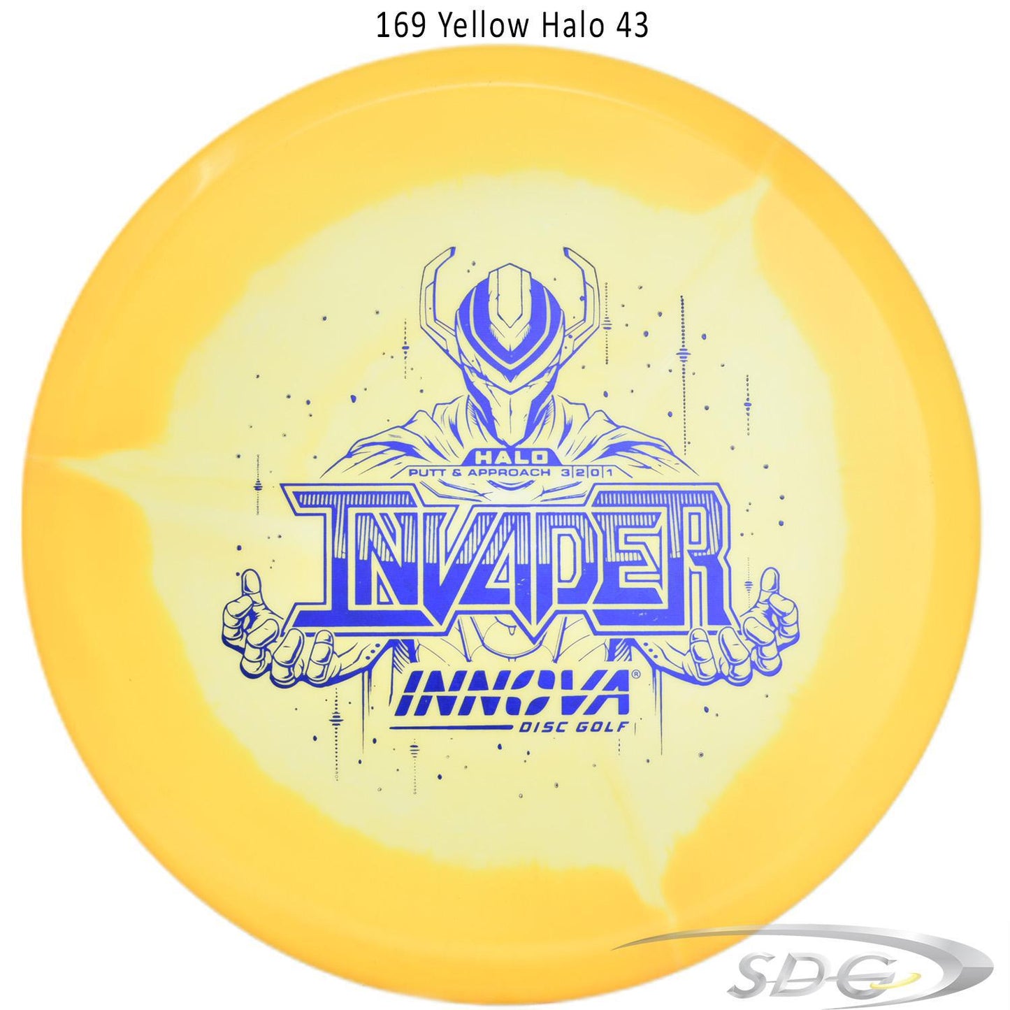 innova-halo-star-invader-disc-golf-putter 169 Yellow Halo 43 