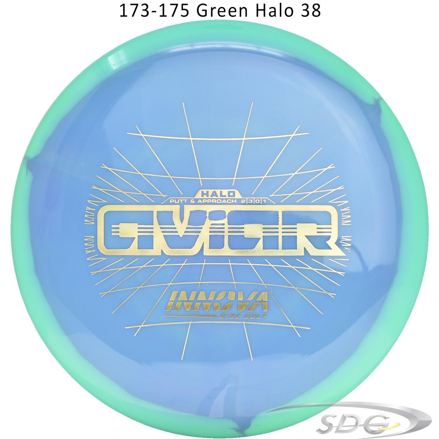 innova-halo-star-aviar-disc-golf-putter 173-175 Green Halo 38 