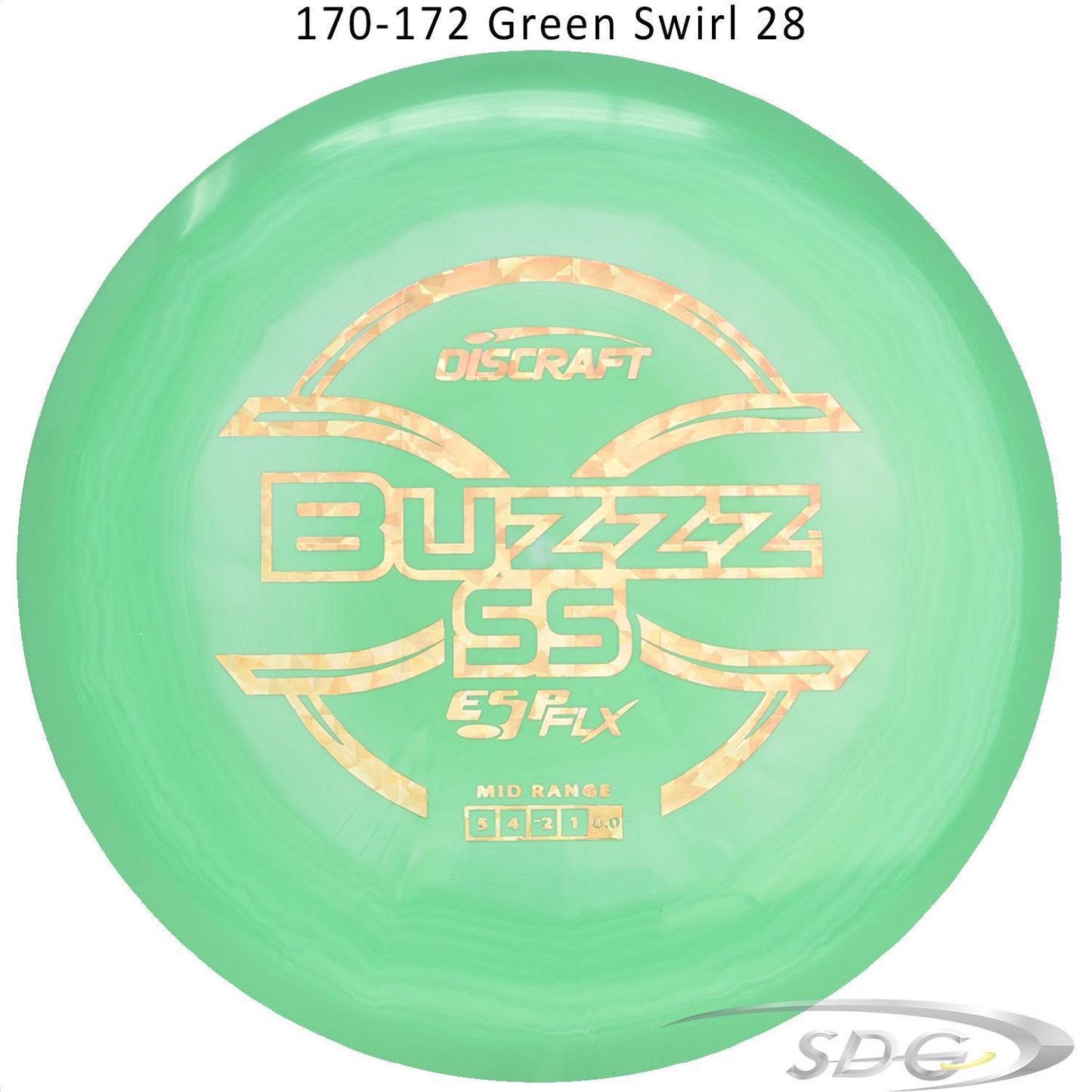 discraft-esp-flx-buzzz-ss-disc-golf-mid-range 170-172 Green Swirl 28