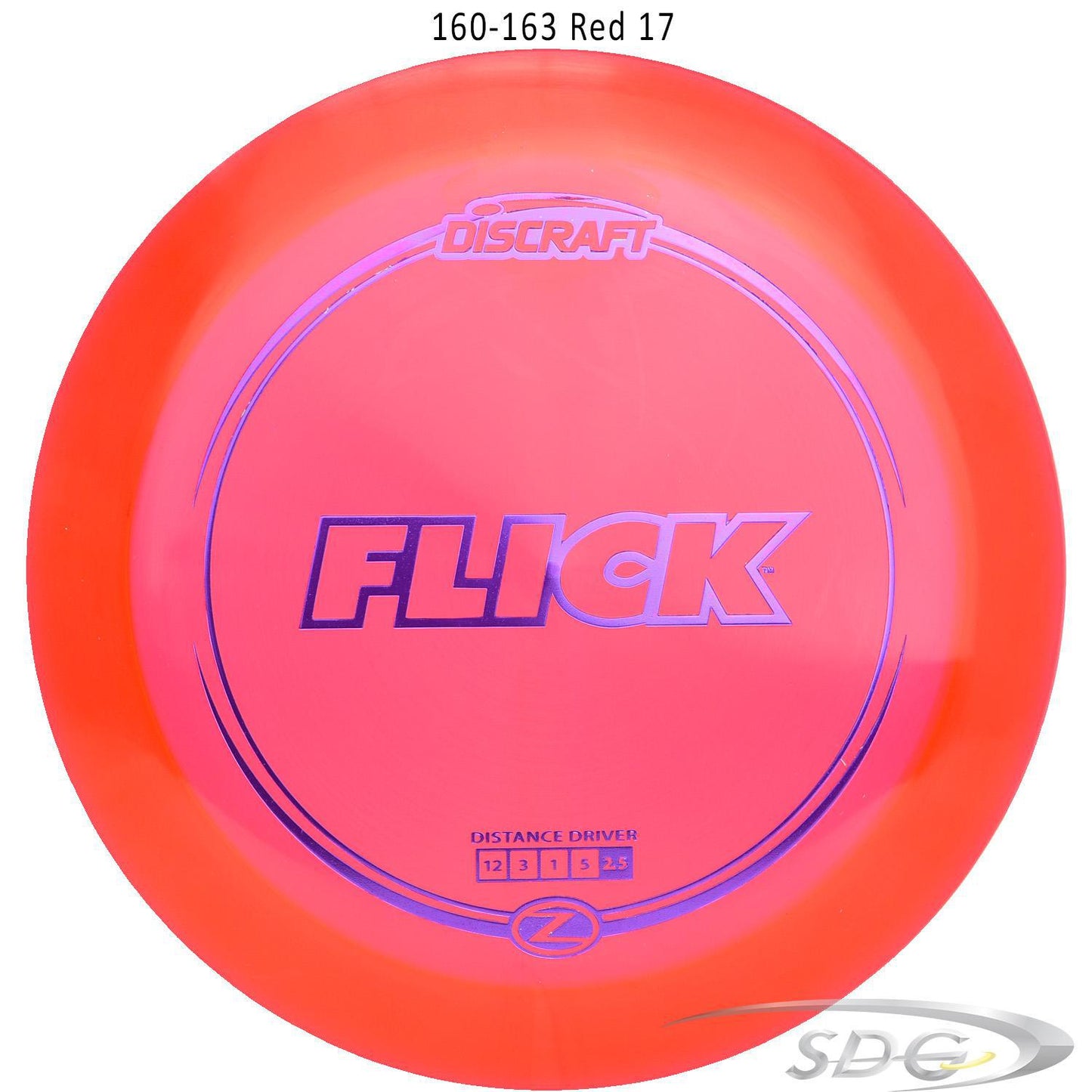 discraft-z-line-flick-disc-golf-distance-driver 160-163 Red 17