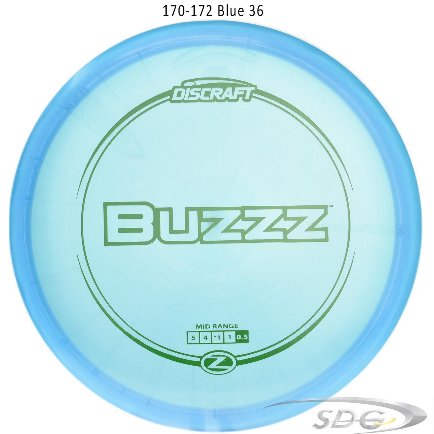 discraft-z-line-buzzz-disc-golf-mid-range 170-172 Blue 36