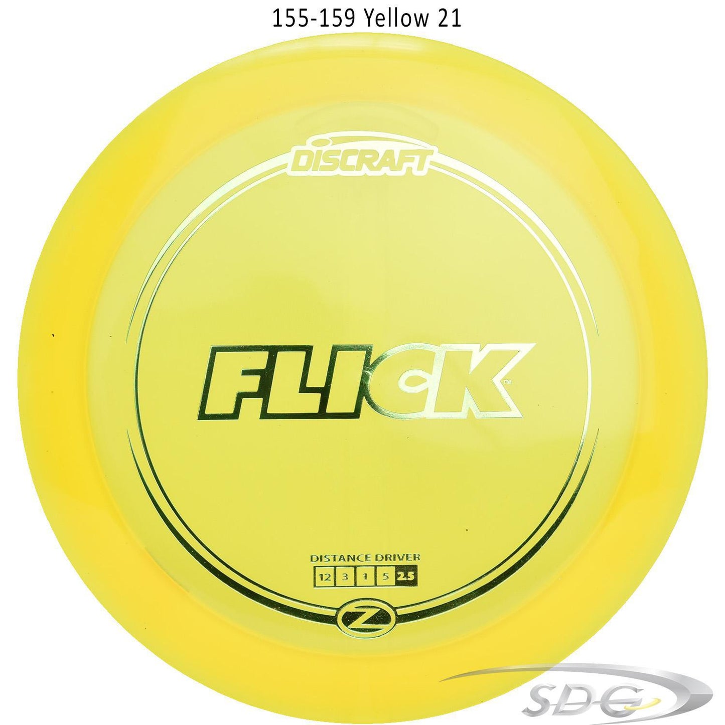discraft-z-line-flick-disc-golf-distance-driver 155-159 Yellow 21