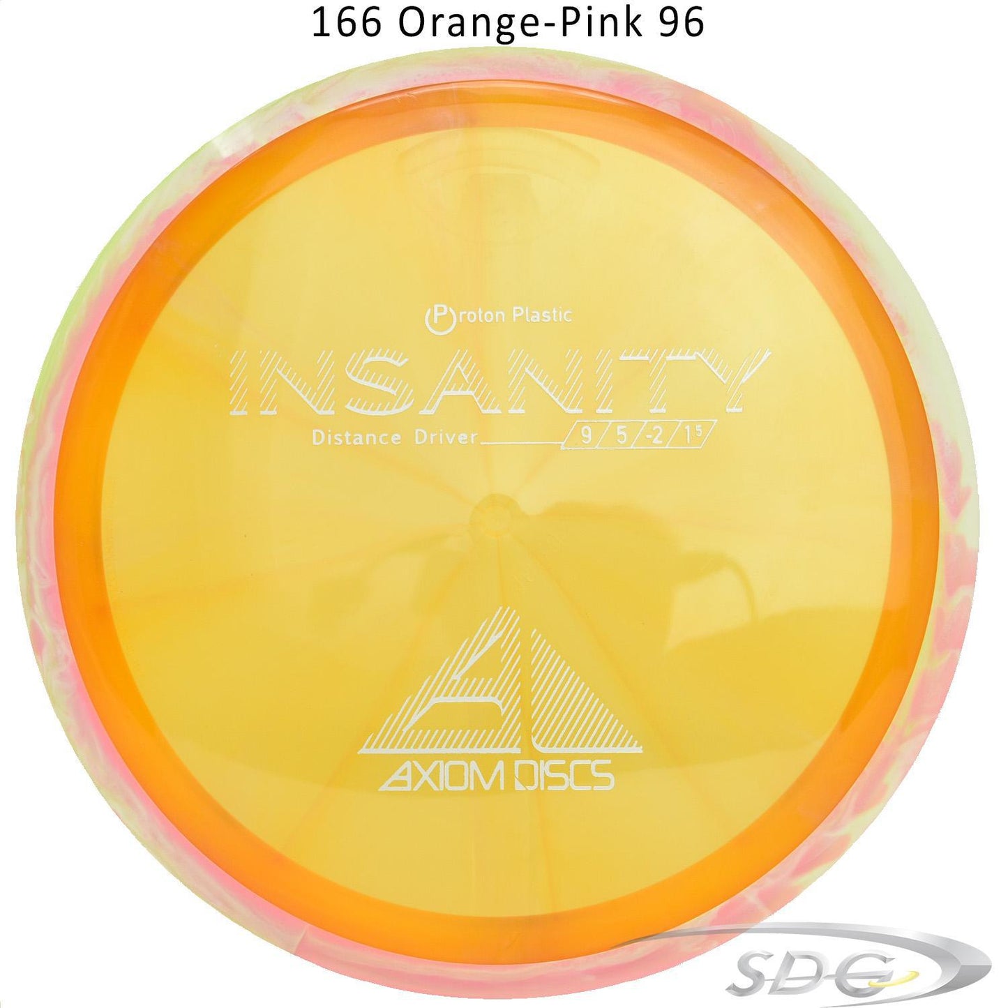 axiom-proton-insanity-disc-golf-distance-driver 166 Orange-Pink 96