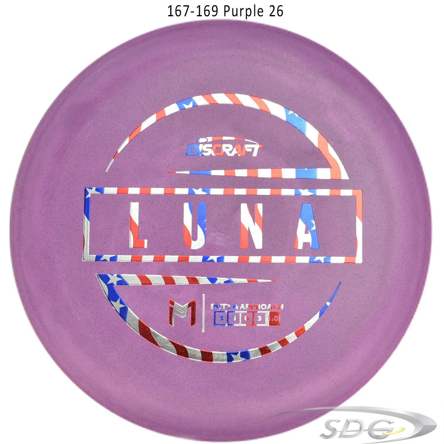 discraft-jawbreaker-rubber-blend-luna-paul-mcbeth-signature-disc-golf-putter 167-169 Purple 26