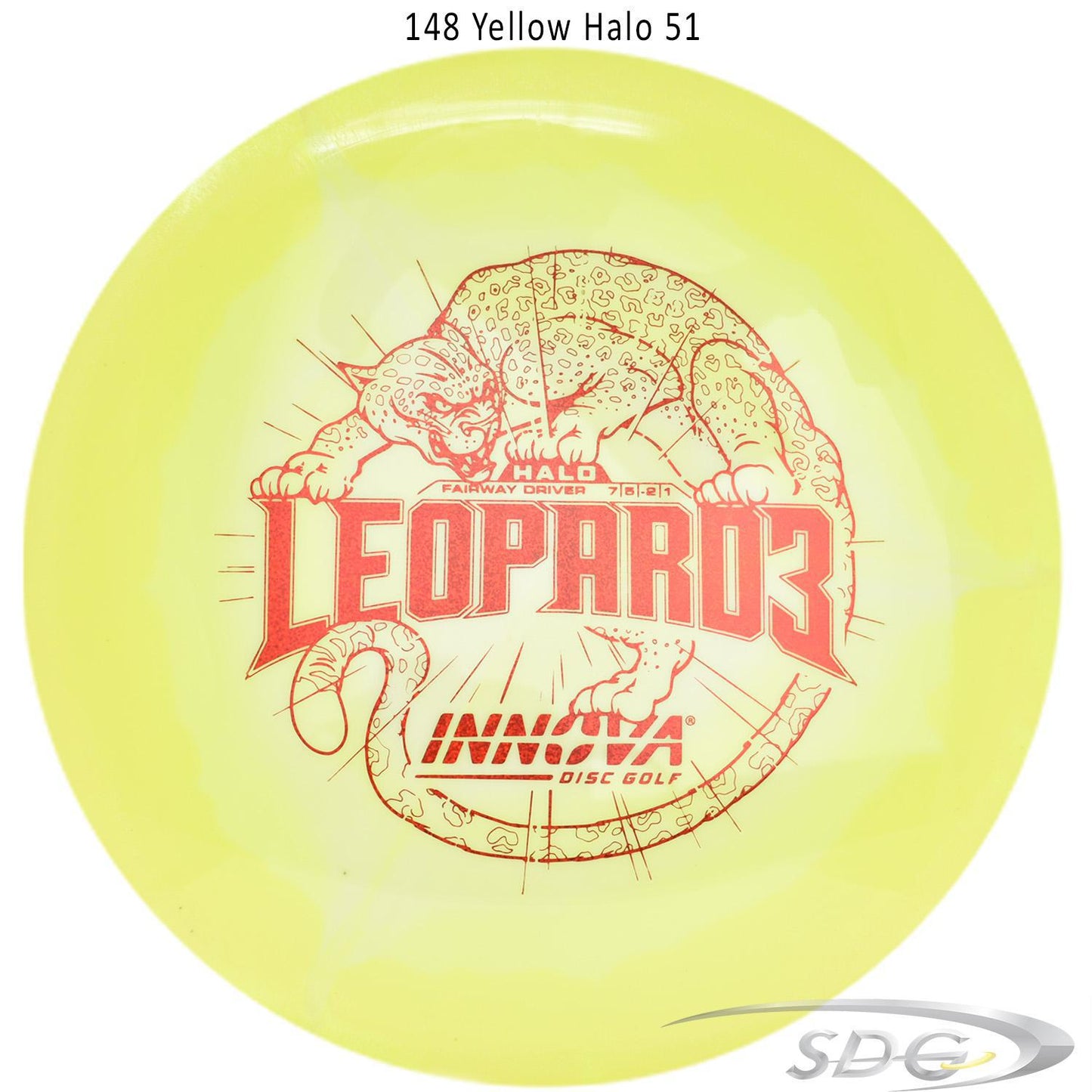 innova-halo-star-leopard3-disc-golf-fairway-driver 148 Yellow Halo 51 