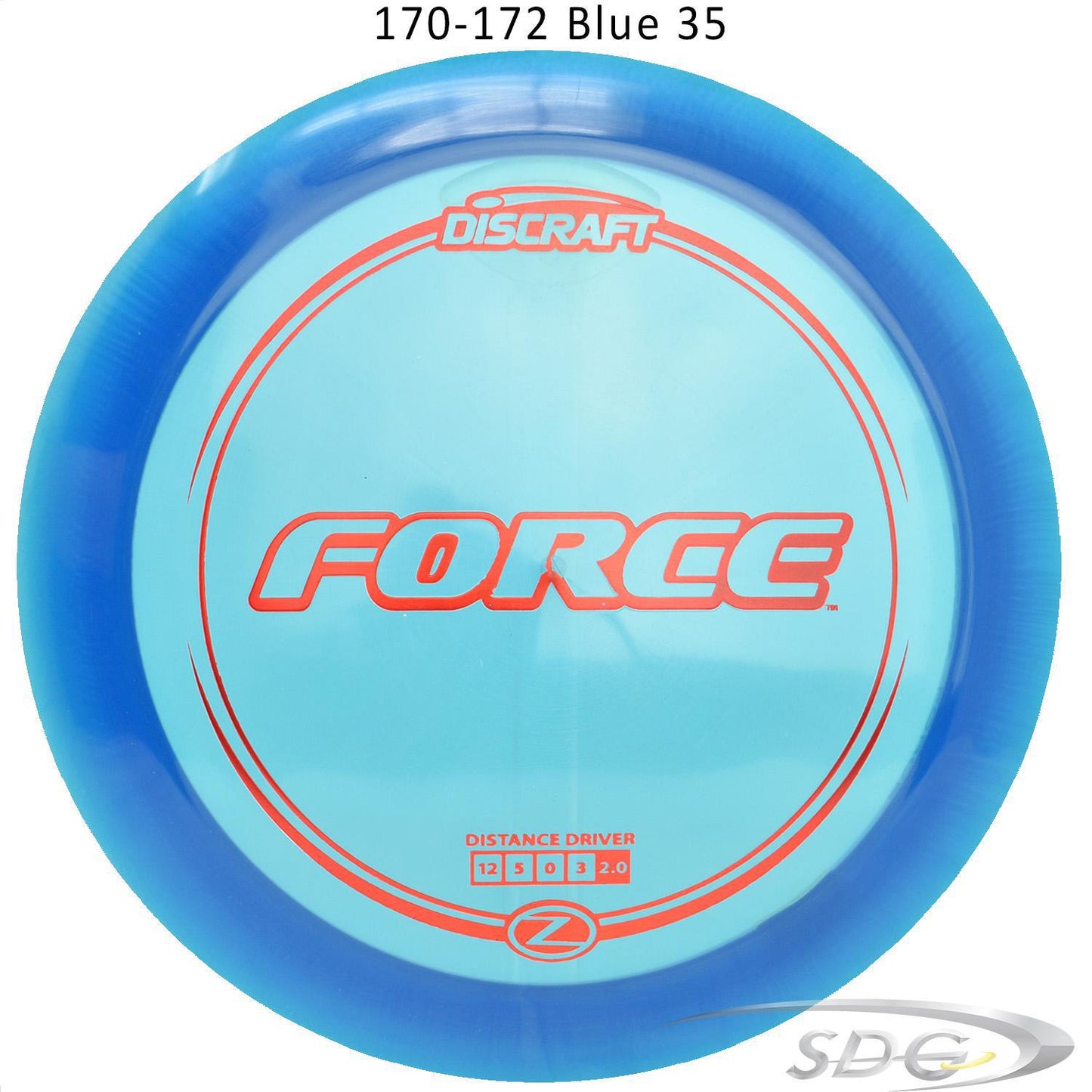 discraft-z-line-force-disc-golf-distance-driver 170-172 Blue 35