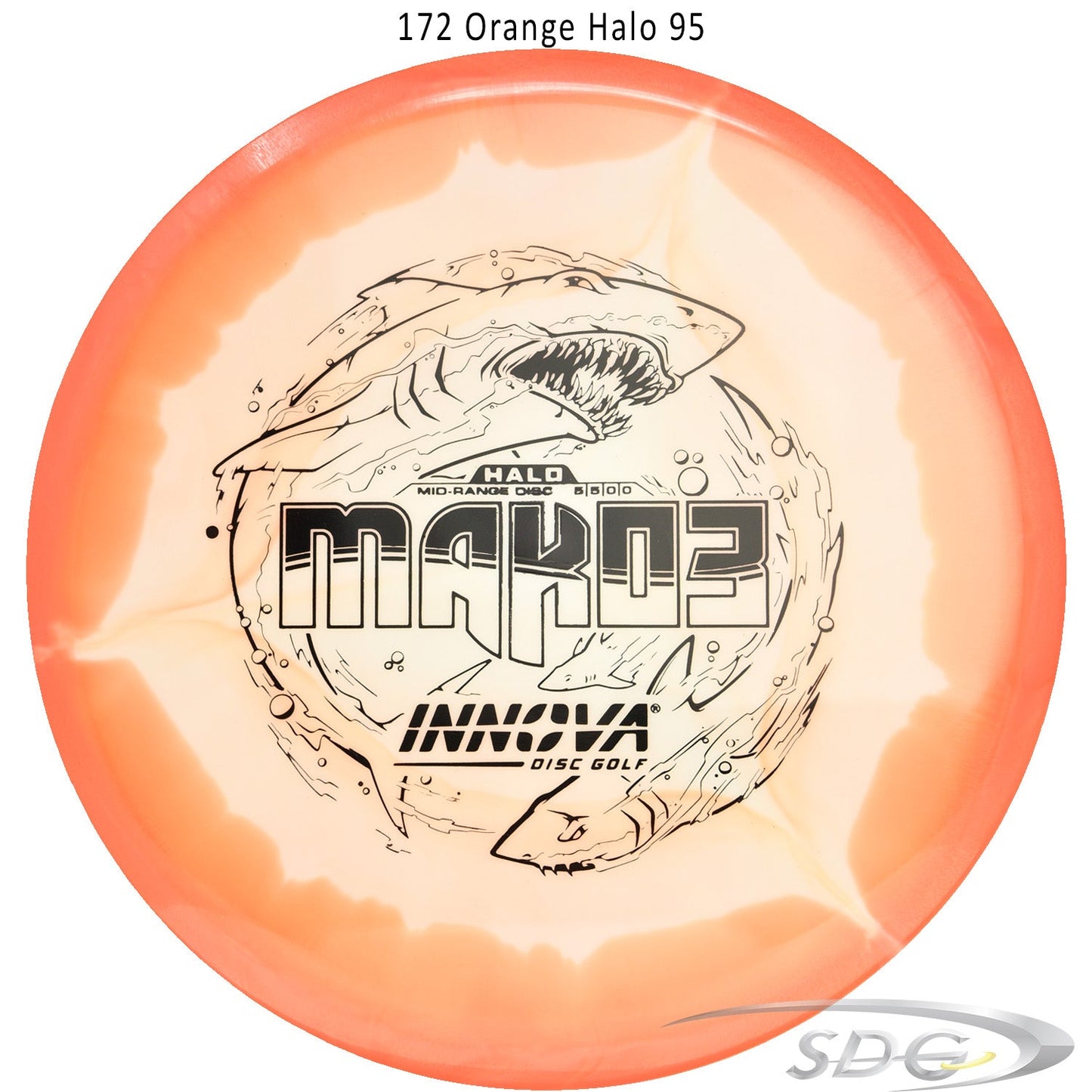 innova-halo-star-mako3-disc-golf-mid-range 172 Orange Halo 95 