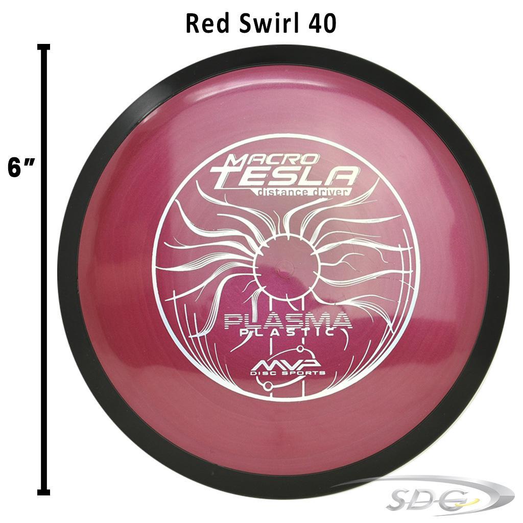 mvp-plasma-tesla-macro-disc-golf-mini-marker Red Swirl 40 