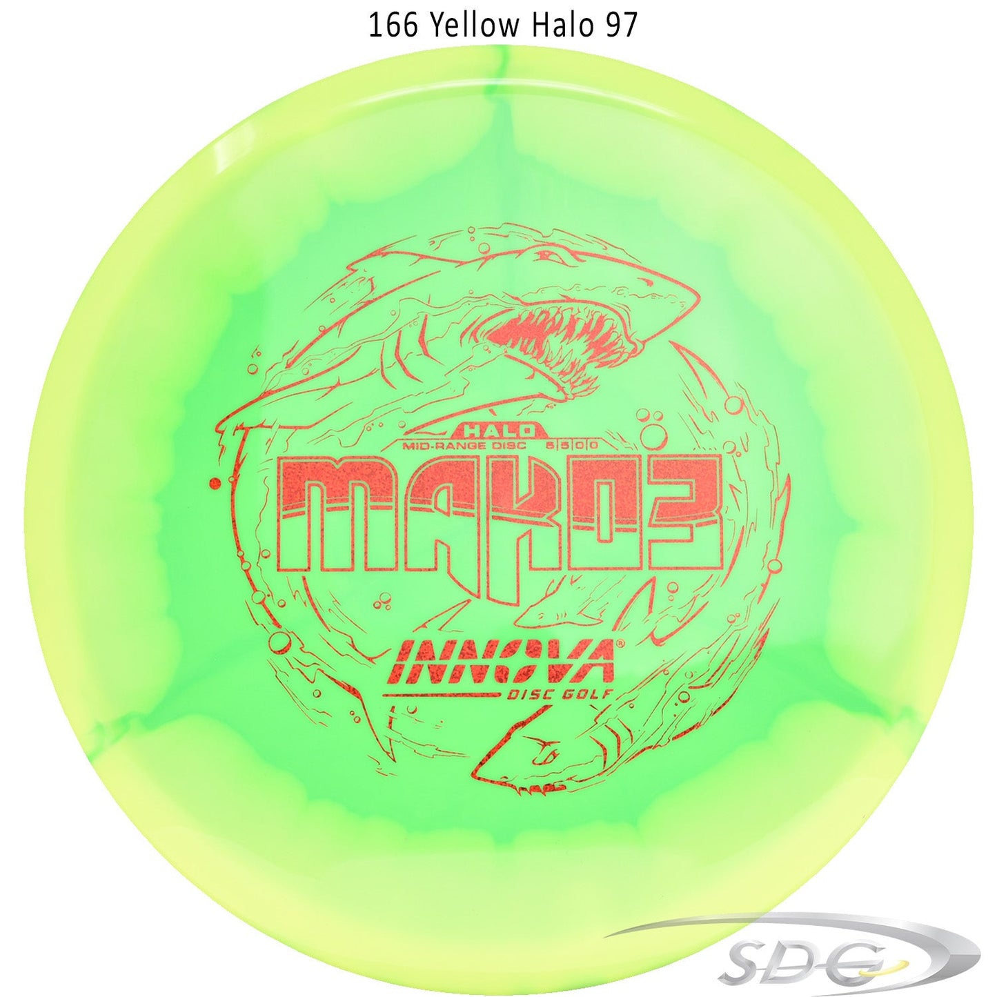 innova-halo-star-mako3-disc-golf-mid-range 166 Yellow Halo 97 