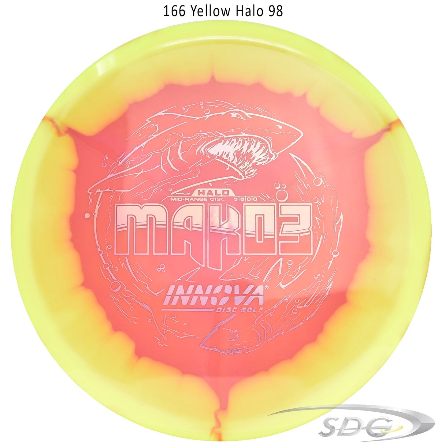 innova-halo-star-mako3-disc-golf-mid-range 166 Yellow Halo 98 