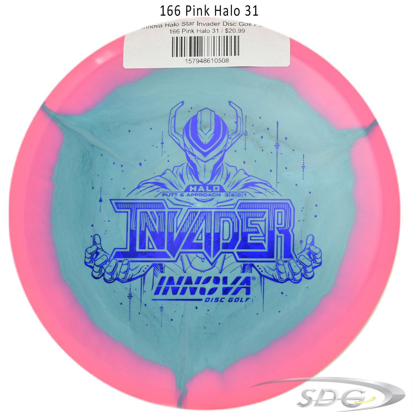 innova-halo-star-invader-disc-golf-putter 166 Pink Halo 31 