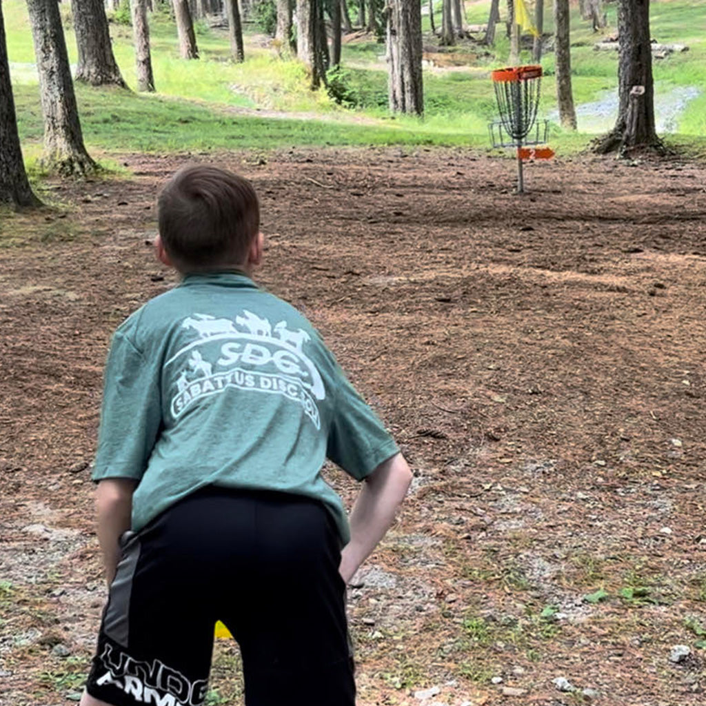 Sabattus Disc Golf Tri-Blend Wicking Polo Disc Golf Apparel