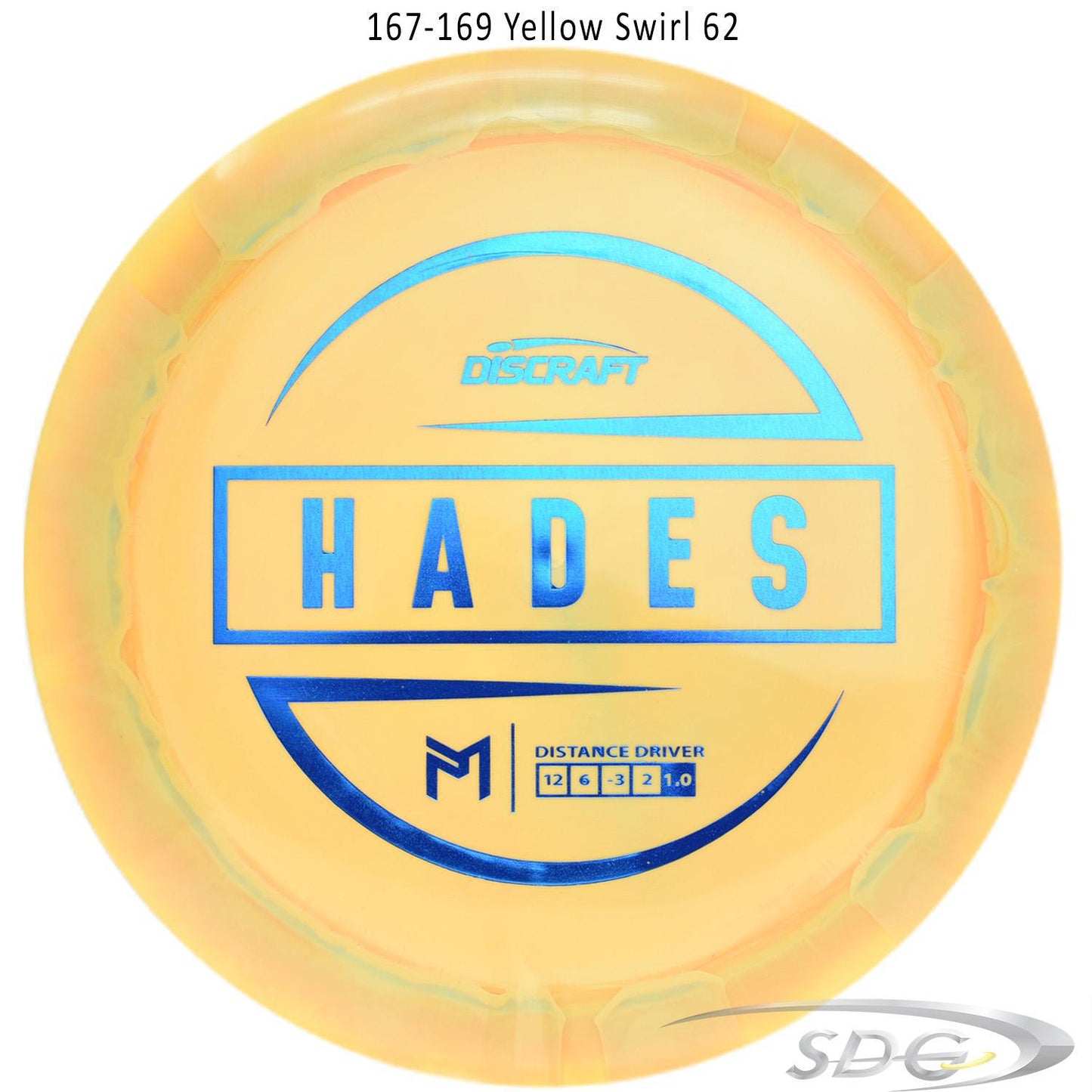 discraft-esp-hades-paul-mcbeth-signature-series-disc-golf-distance-driver 167-169 Yellow Swirl 62