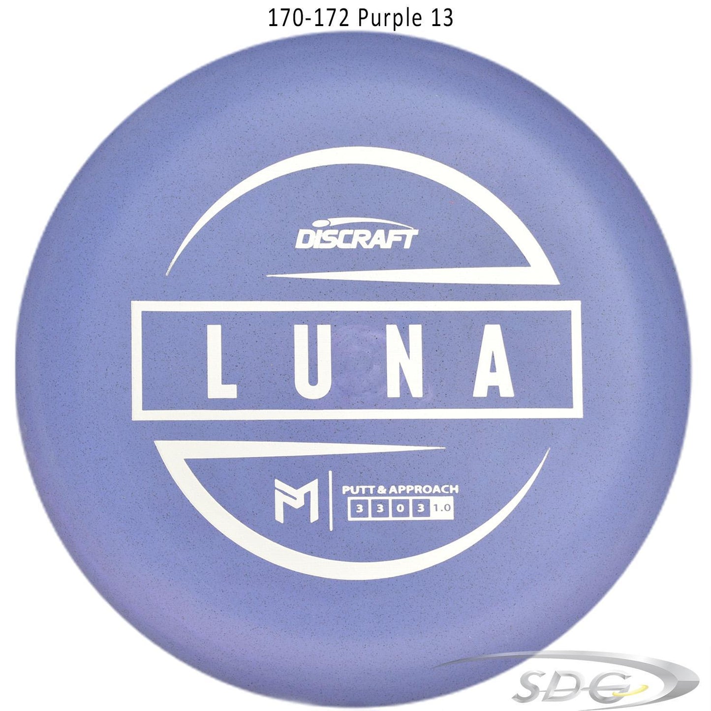 discraft-jawbreaker-rubber-blend-luna-paul-mcbeth-signature-disc-golf-putter 170-172 Purple 13