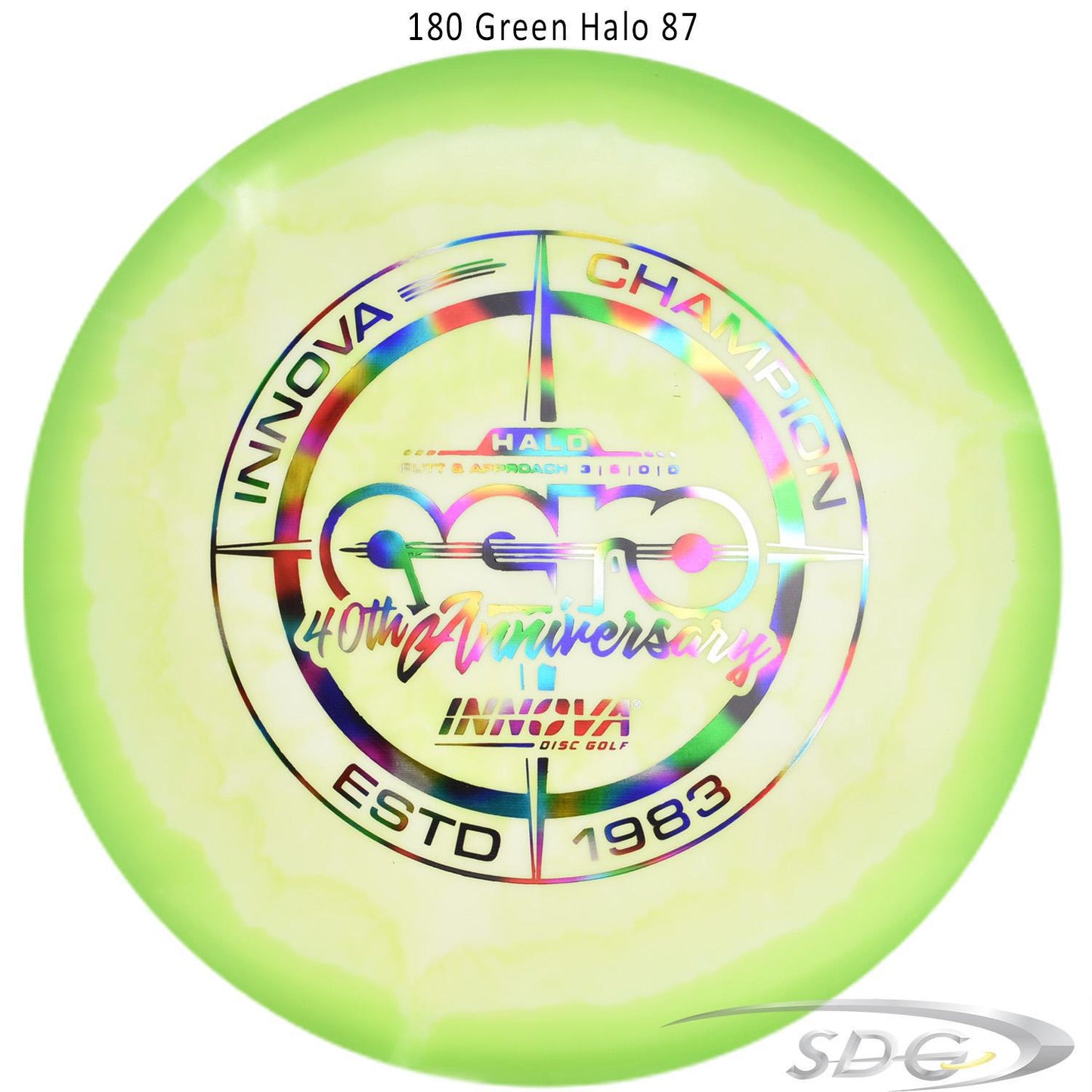 innova-halo-star-aero-40th-anniversary-le-disc-golf-putter 180 Green Halo 87 