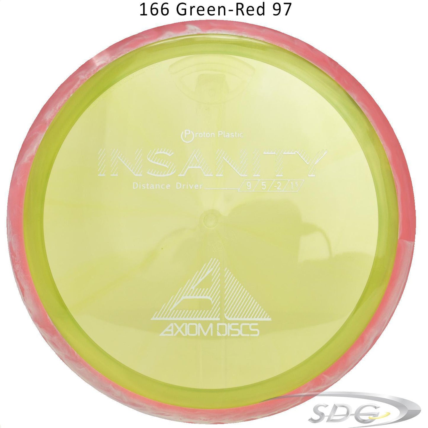 axiom-proton-insanity-disc-golf-distance-driver 166 Green-Red 97